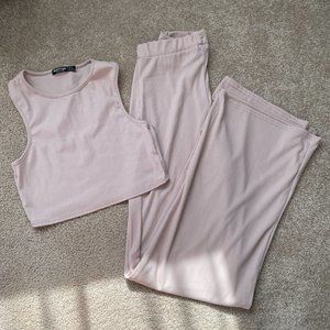 Nasty Gal Ribbed Loungewear Set